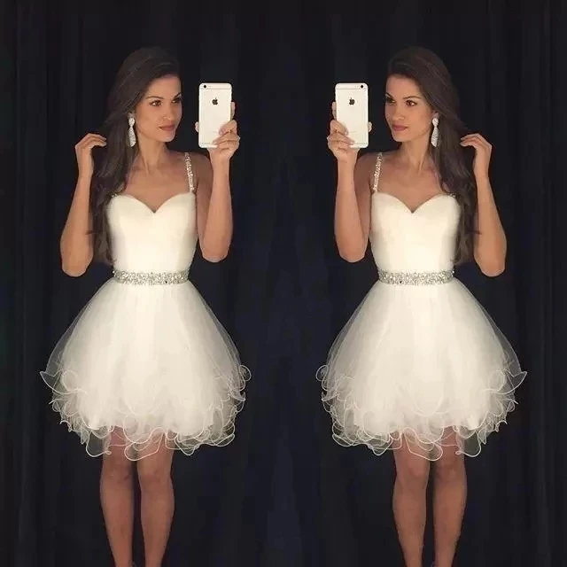 ANGELSBRIDEP белые критальные короткие платья на тонких бретельках для встречи выпускников с оборками тюлевые платья для выпускного вечера бальные платья
ANGELSBRIDEP белые критальные короткие платья на тонких бретельках для встречи выпускников с оборками тюлевые платья для выпускного вечера бальные платья