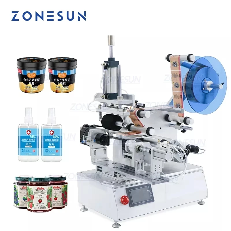 ZONESUN Tabletop Semi Automatic Lighter Oval Irregular Bottle Plastic Beverage Can Labeling Machine Label Applicator
ZONESUN Tabletop Semi Automatic Lighter Oval Irregular Bottle Plastic Beverage Can Labeling Machine Label Applicator