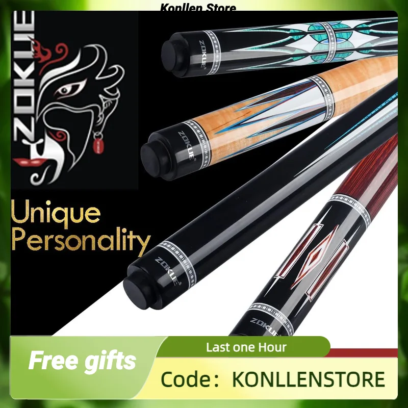 ZOKUE Carom Stick Professional Carom Billiard Cue Korean 3 Cushion Cue Carom Cue Taper 12mm Tip 142 cm Libre Cue with Case
ZOKUE Carom Stick Professional Carom Billiard Cue Korean 3 Cushion Cue Carom Cue Taper 12mm Tip 142 cm Libre Cue with Case