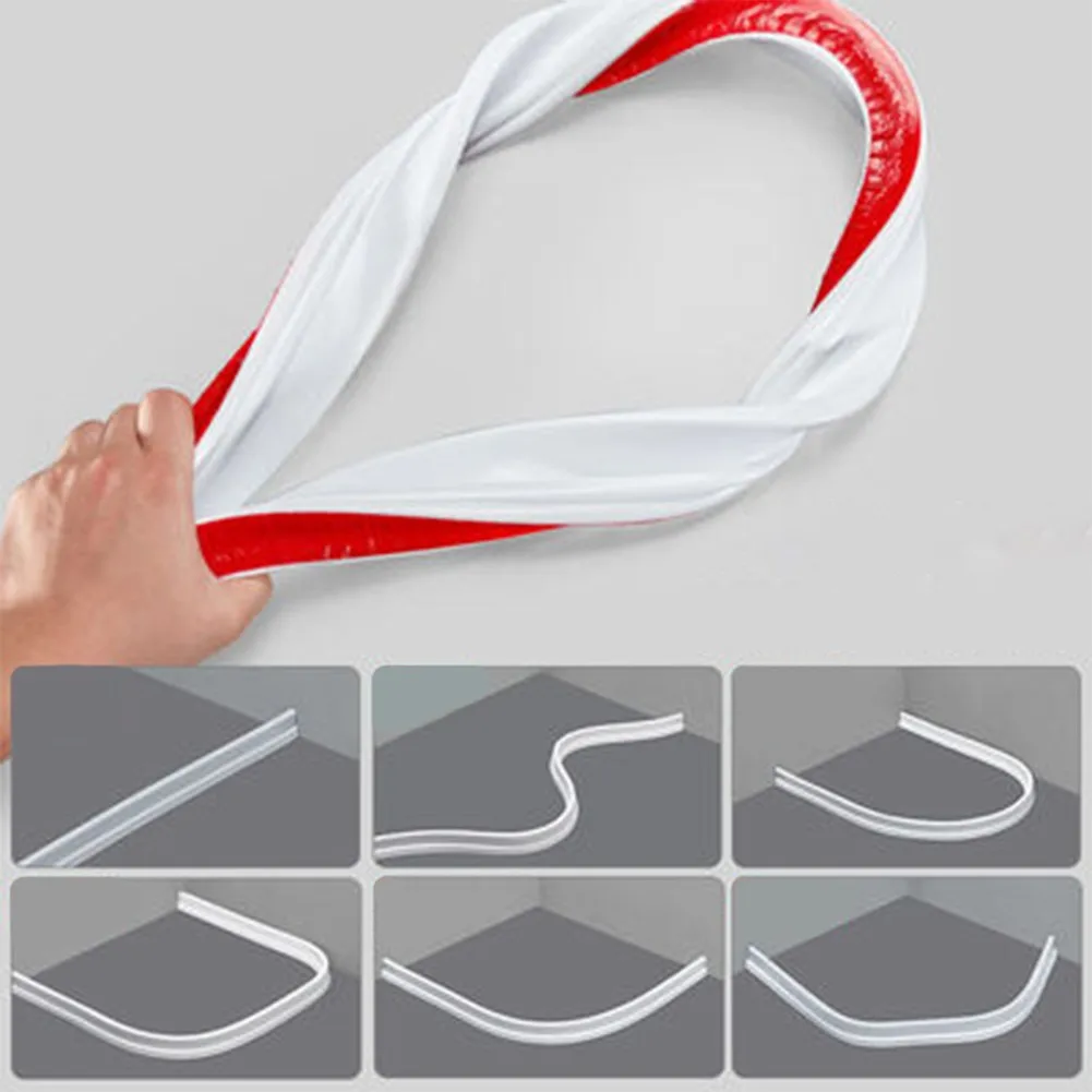Kitchen Bathroom Wet And Dry Separation Strips Self-adhesive Flexible Shower Room Water Isolation Strip Waterproof Strip
Kitchen Bathroom Wet And Dry Separation Strips Self-adhesive Flexible Shower Room Water Isolation Strip Waterproof Strip