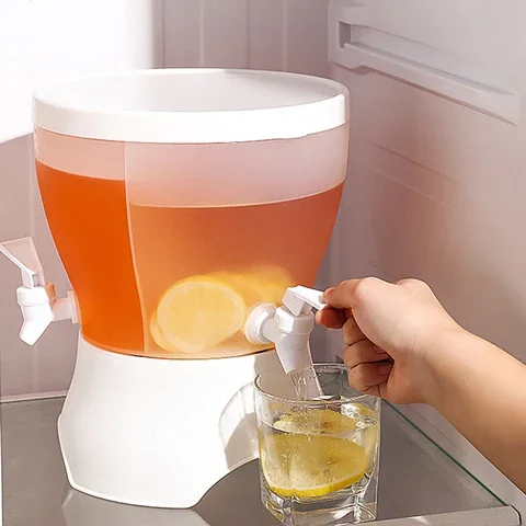 

3.5L Cold Kettle Refrigerator With Faucet Lemonade Bottle Drinkware Kettle Pot Beverage Dispenser Home Cool Water Jug Bucket