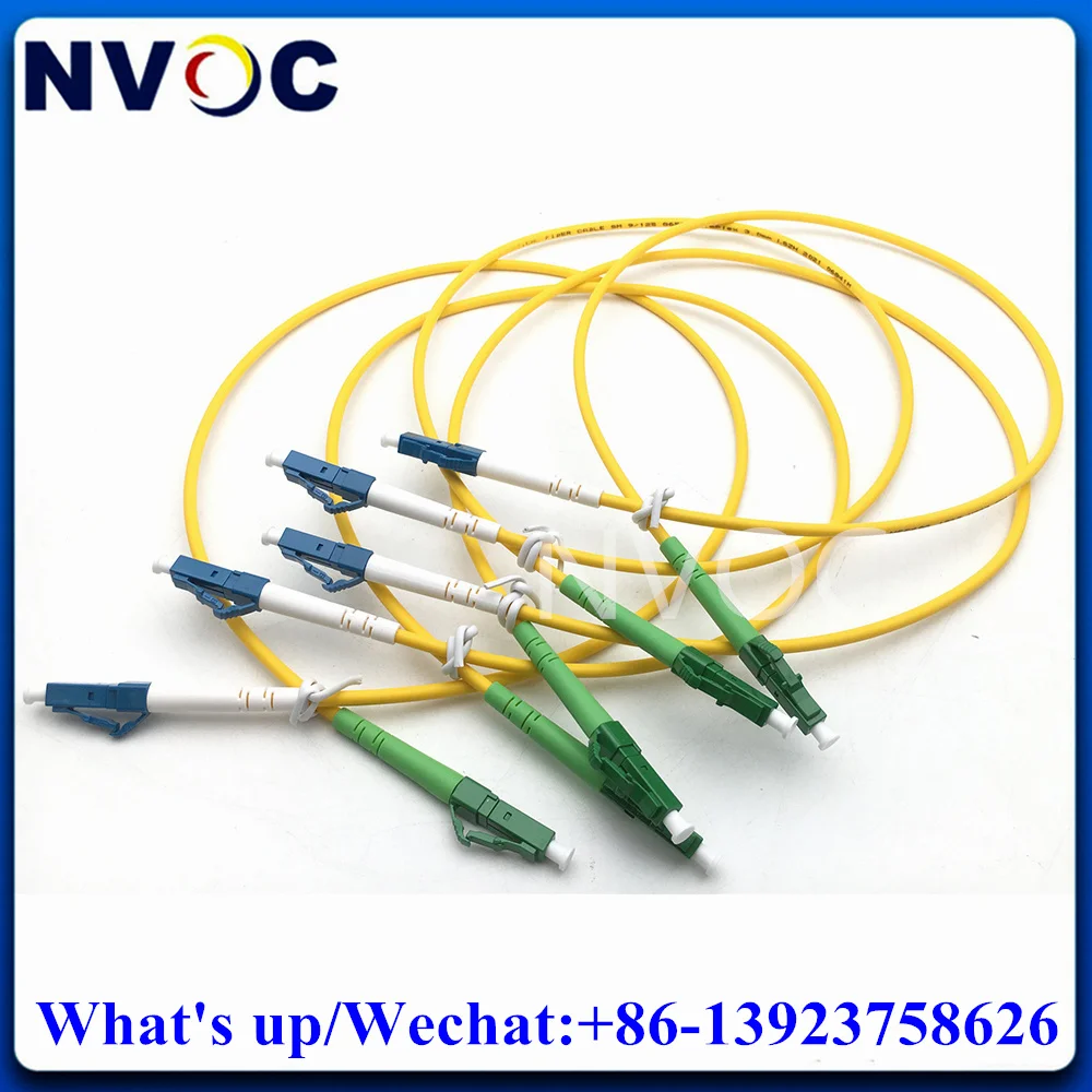 

10Pcs LC/APC-LC/UPC,Simplex,SM(9/125 OS2 G.652D) Single Mode 3.0mm 0.5M 50cm Yellow Simplex Fiber Optic Patch Cord Jumper Cable