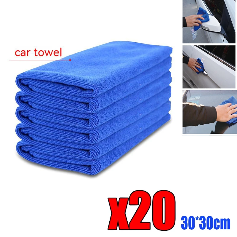 20pcs Car Ultra Soft Wash Microfiber Towels Streak Scratch free Car Cleaning Drying Cloth Water Suction Car Care Detailing Wash
20pcs Car Ultra Soft Wash Microfiber Towels Streak Scratch free Car Cleaning Drying Cloth Water Suction Car Care Detailing Wash