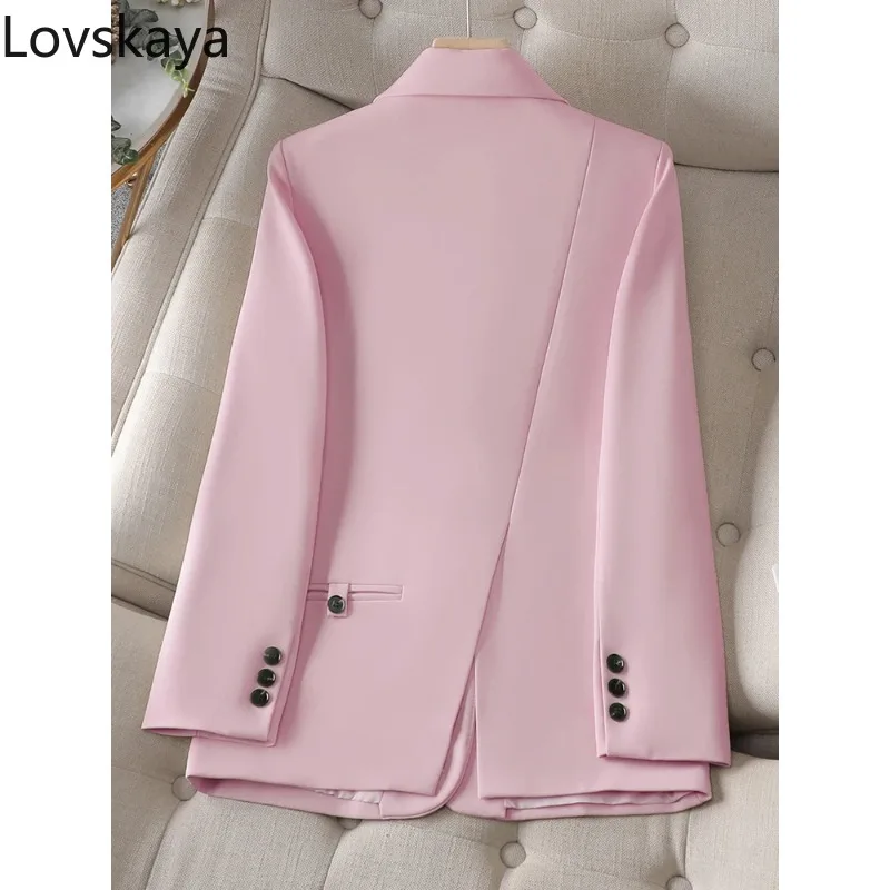 Black Pink Apricot Long Sleeve Female Straight Jacket Coat Autumn Winter Casual Women Blazer Ladies
Black Pink Apricot Long Sleeve Female Straight Jacket Coat Autumn Winter Casual Women Blazer Ladies
