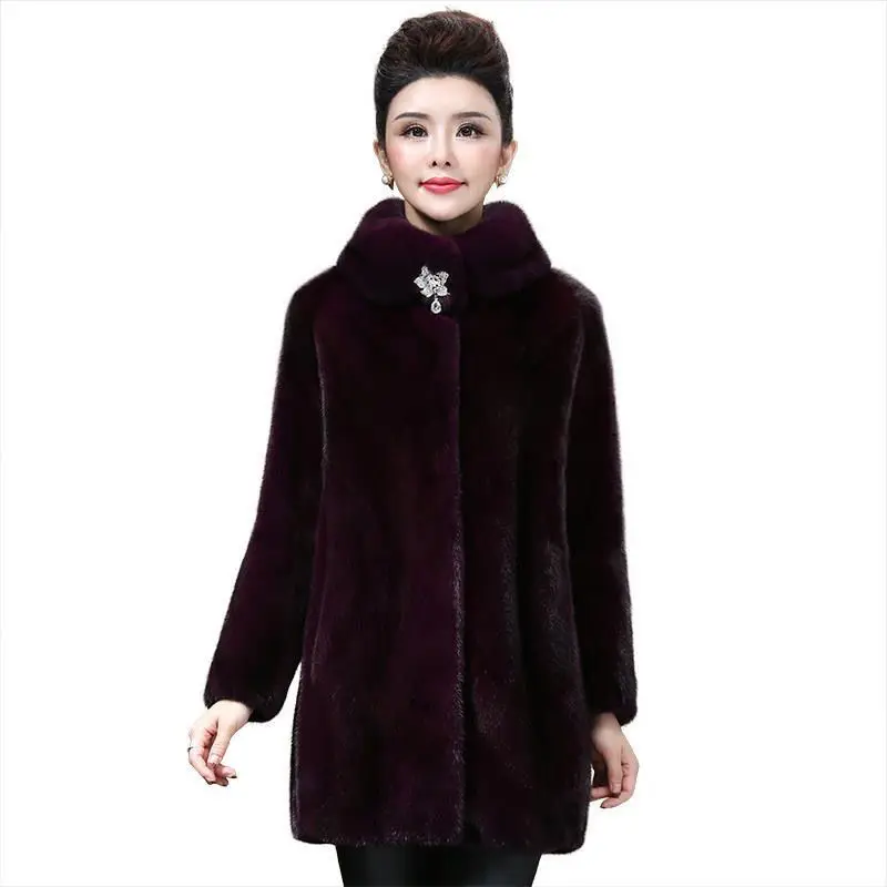 Lmitation Mink Temperament Coat 2023 Winter New Fashion Fur Collar Women Imitation Mink Velvet Mid-length Loose Temperament Coat
Lmitation Mink Temperament Coat 2023 Winter New Fashion Fur Collar Women Imitation Mink Velvet Mid-length Loose Temperament Coat