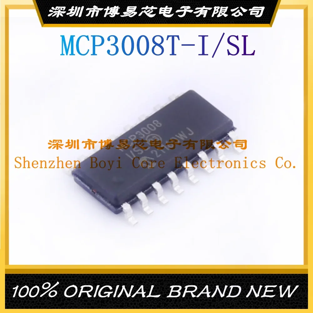 

1Pcs/LOTE MCP3008T-I/SL Package SOIC-16 New Original Genuine Analog-to-digital Conversion Chip ADC IC Chip