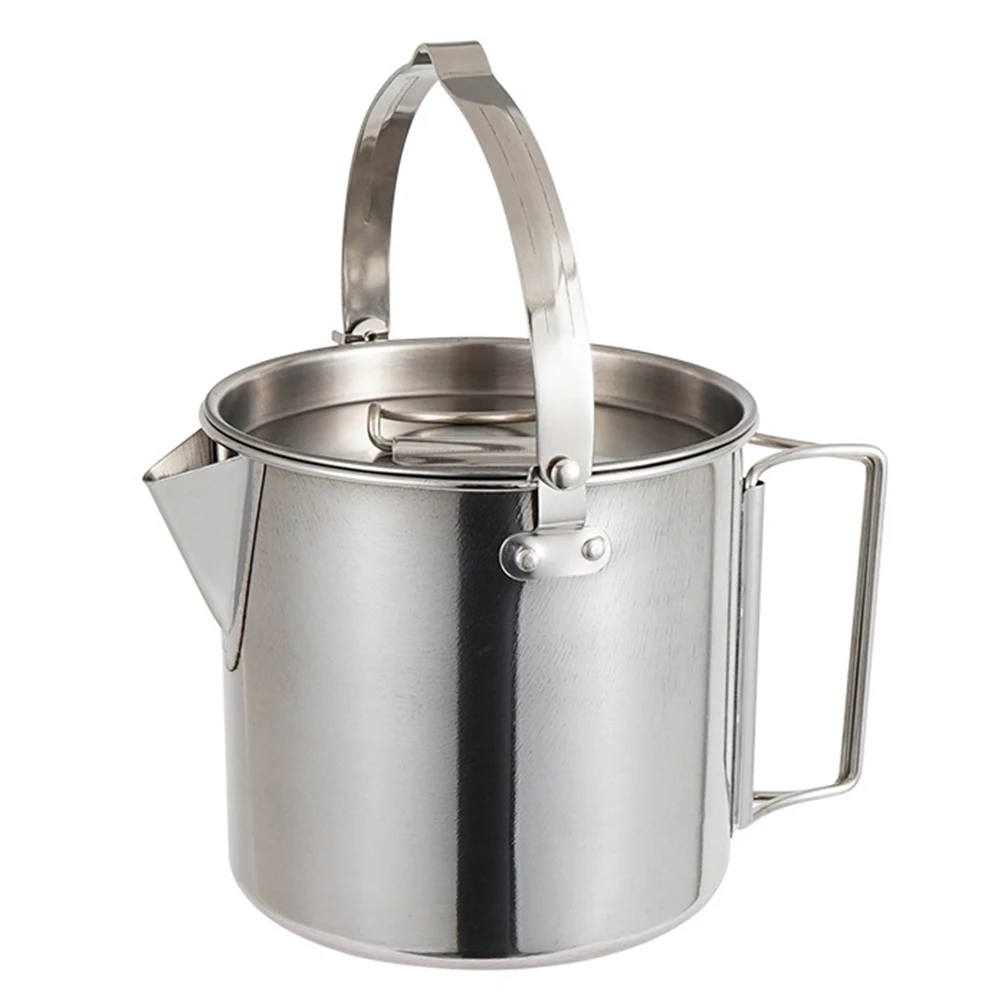 1.2L Stainless Steel Water Kettle With Lid And Foldable Handle Camping Cooking Ra Pid Heating Boiling Water Pot
1.2L Stainless Steel Water Kettle With Lid And Foldable Handle Camping Cooking Ra Pid Heating Boiling Water Pot