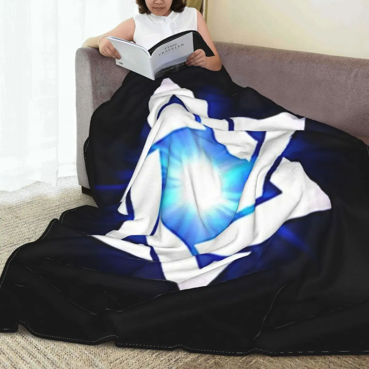 

Warm Soft Blankets Travel Star Of David Bedding Throws Jewish Flannel Bedspread Living Room Print Sofa Bed Cover