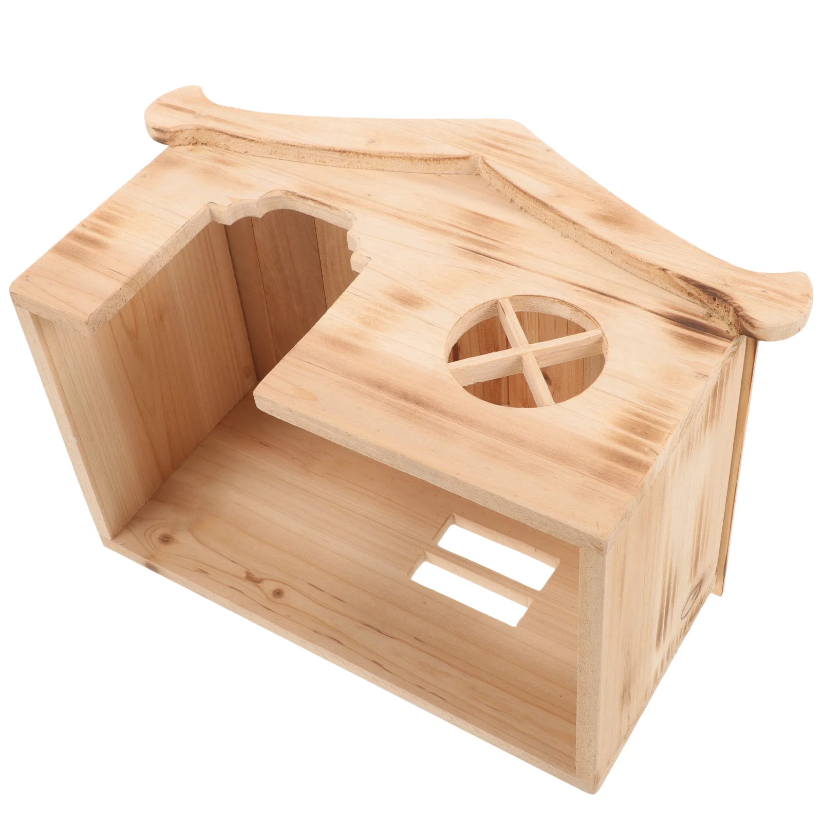 

Hamster Cabin Guinea Pig Wood Cage House Wooden Rat Hideout Delicate Squirrel Supplies