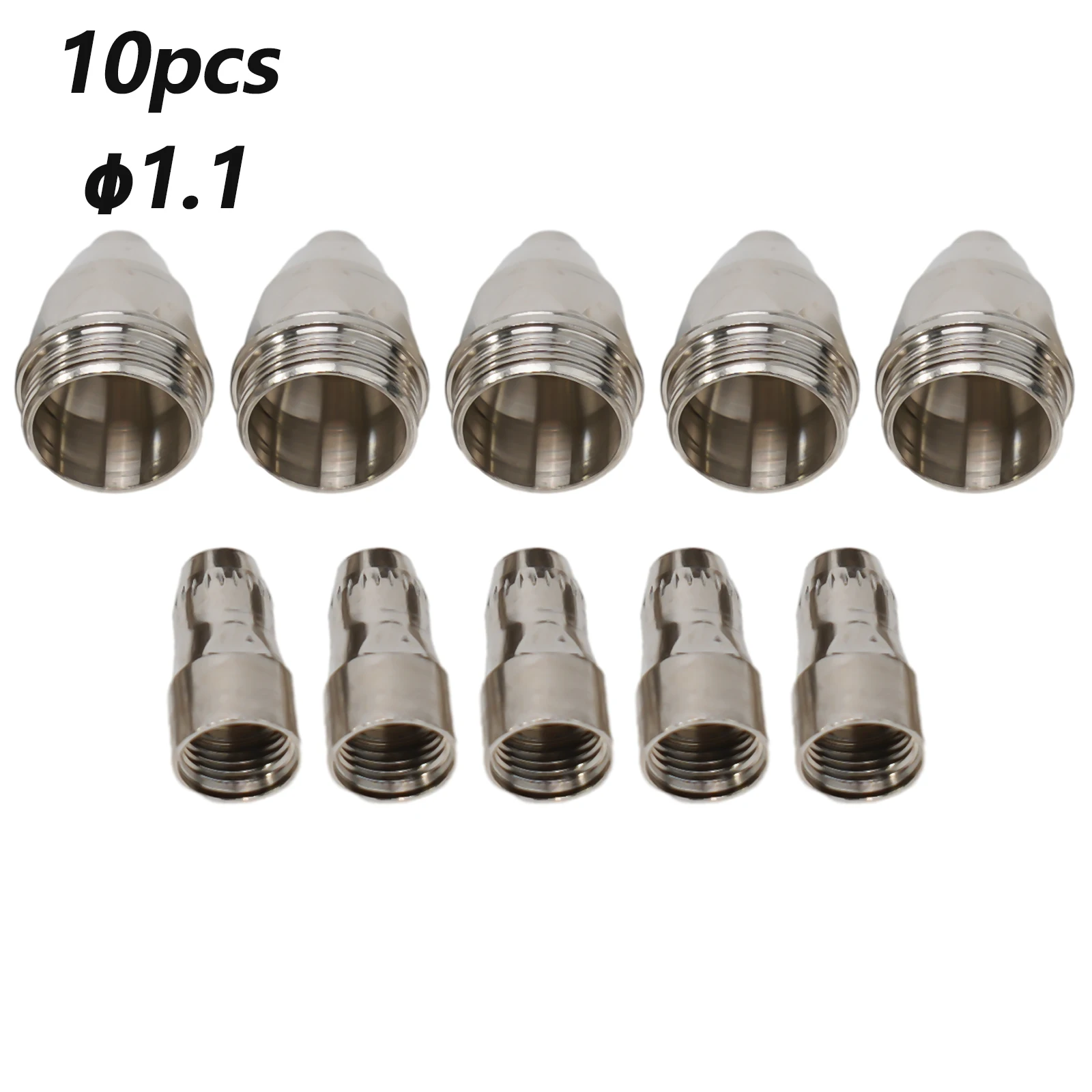 10pcs P-80 Plasma Cutter Consumable Torch Kit 1.1/1.3/1.5/1.7mm Nozzle Tip Electrode Plasma Torch Consumable Replacement Parts
10pcs P-80 Plasma Cutter Consumable Torch Kit 1.1/1.3/1.5/1.7mm Nozzle Tip Electrode Plasma Torch Consumable Replacement Parts