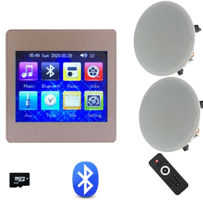 Wall amplifier audio with 2 6" hifi ceiling speaker,support USB TF card Blue tooth function,Wall Amplifier Ceiling Speaker Set
Wall amplifier audio with 2 6" hifi ceiling speaker,support USB TF card Blue tooth function,Wall Amplifier Ceiling Speaker Set