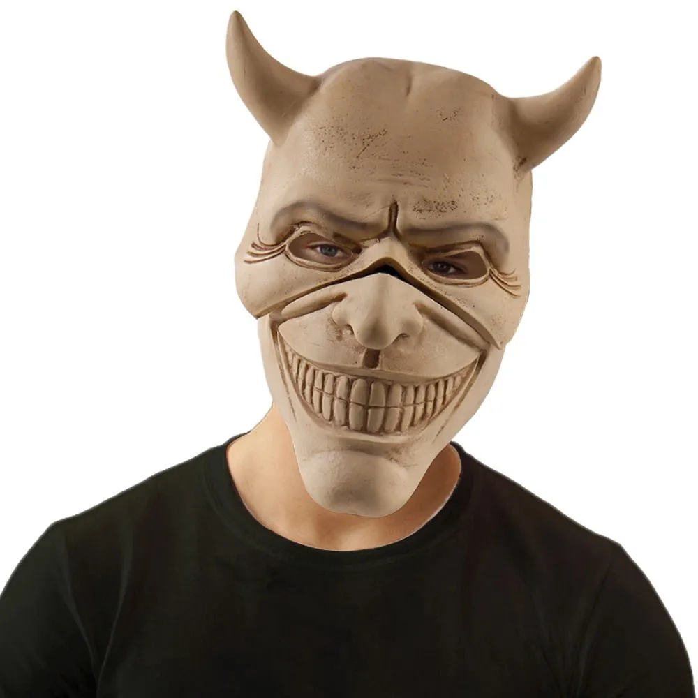 

Horror The Black Phone Mask Cosplay Scary The Grabber Evil Killer Latex Helmet Halloween Carnival Party Costume Props