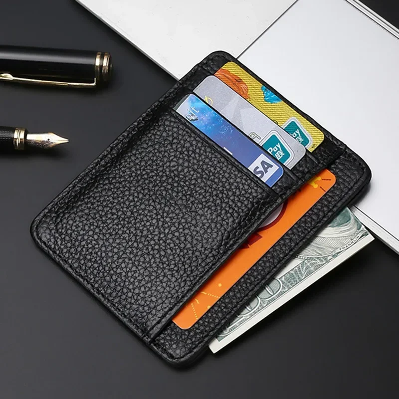 

Leather Women Card Wallet with Zipper Pocket Coin Purse Multi-card Slots ID Card Holder Bank Card Credit Card Case Coin Pouch