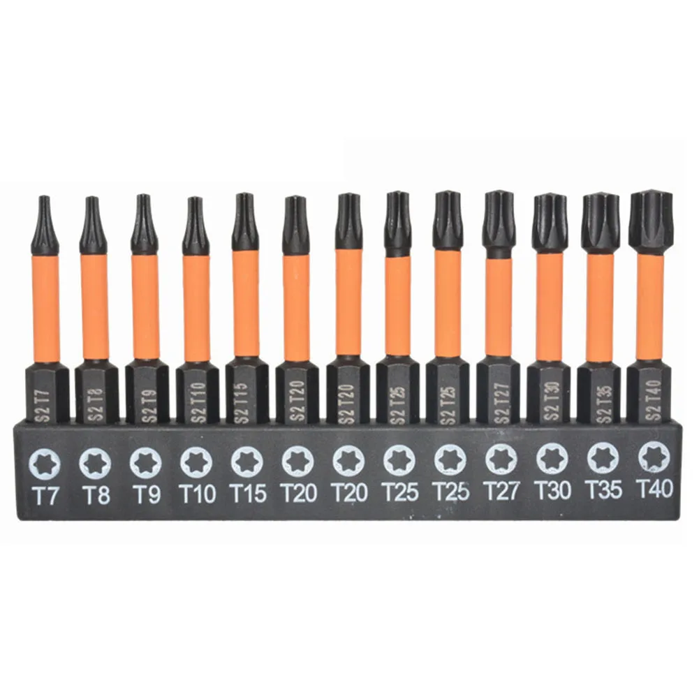 13pcs 25/50mm Screwdriver Bit Set Star Plum Solid Hollow Screwdriver T7-T40 For Appliance Repair Installation Disassembly Tool
13pcs 25/50mm Screwdriver Bit Set Star Plum Solid Hollow Screwdriver T7-T40 For Appliance Repair Installation Disassembly Tool