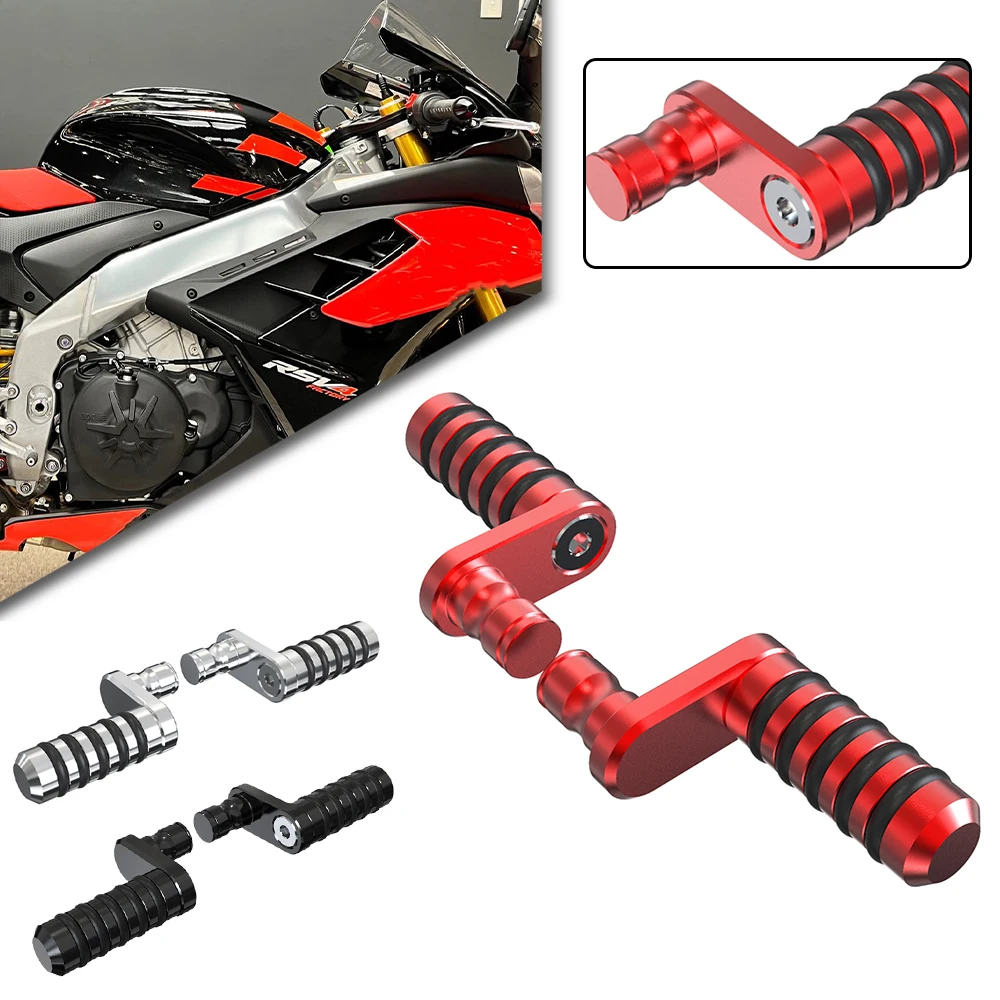 

For Moto Guzzi Stelvio 8V NTX ABS 1200 Sport Breva 1100 MGS 01 Parts Gear Shift Lever Peg Rear Brake Pedal Shift Lever Toe Pegs