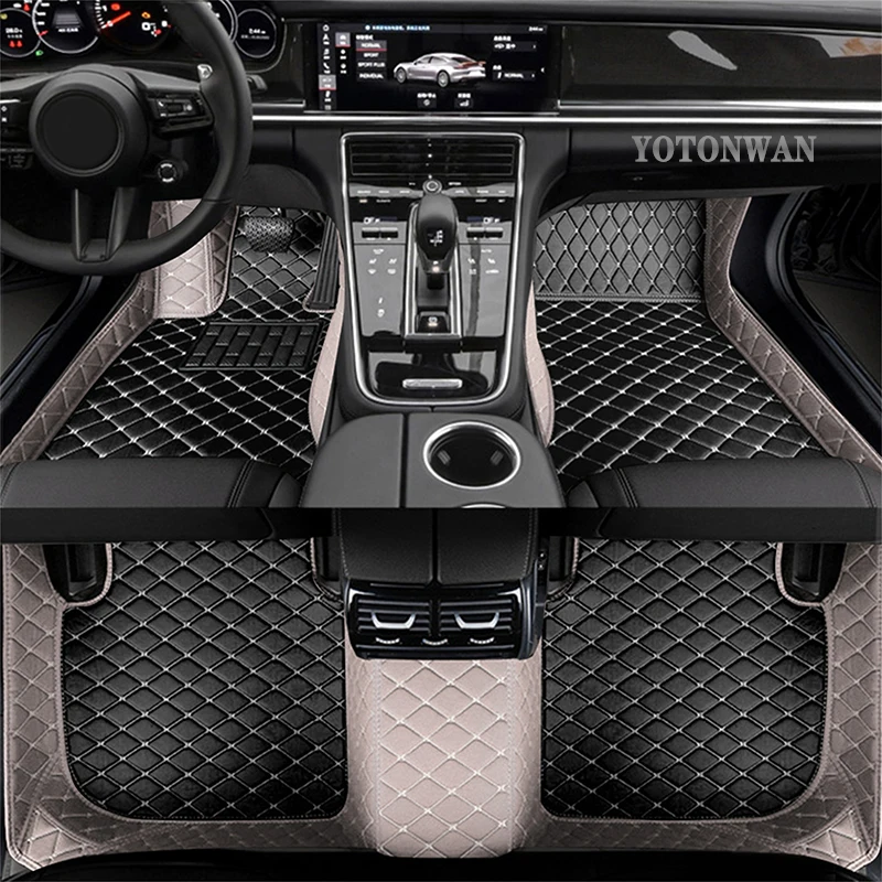 

YOTONWAN Color Stitching Custom Leather Car Mat For JAC Hutu RuifengS2 S3/S7/S4 JAC T8JS4 J5 J6 T5 Auto Accessories Carpet Cover
