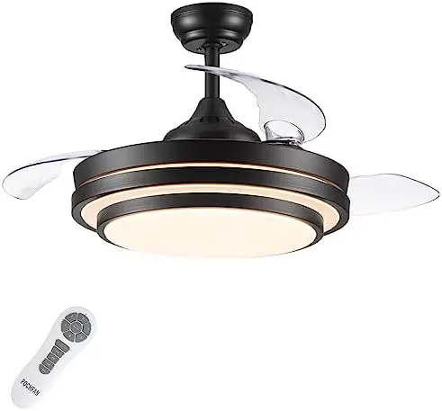 Ceiling Fan with Lights Remote Control, 42 Inch Black Ceiling Fan with Light for Bedroom Living Room, Modern Ceiling Fan Retract
Ceiling Fan with Lights Remote Control, 42 Inch Black Ceiling Fan with Light for Bedroom Living Room, Modern Ceiling Fan Retract