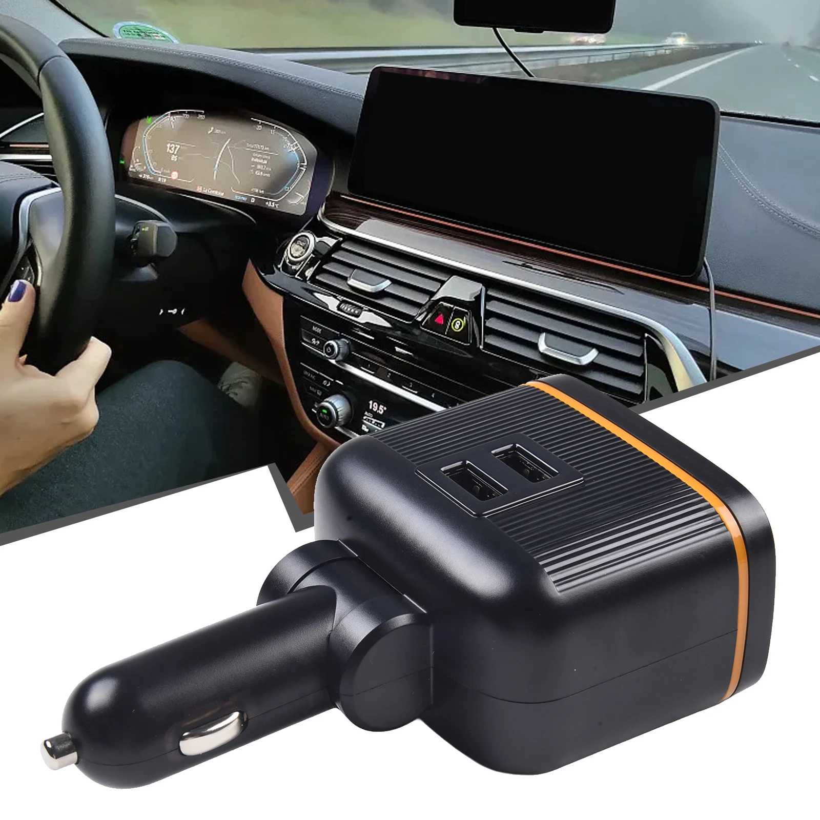145W Fast Charger 4 In 1 PD USB Car Charging Mobile Phone Dual USB Ports And A Type-C PD Fast Charging Adapter
145W Fast Charger 4 In 1 PD USB Car Charging Mobile Phone Dual USB Ports And A Type-C PD Fast Charging Adapter