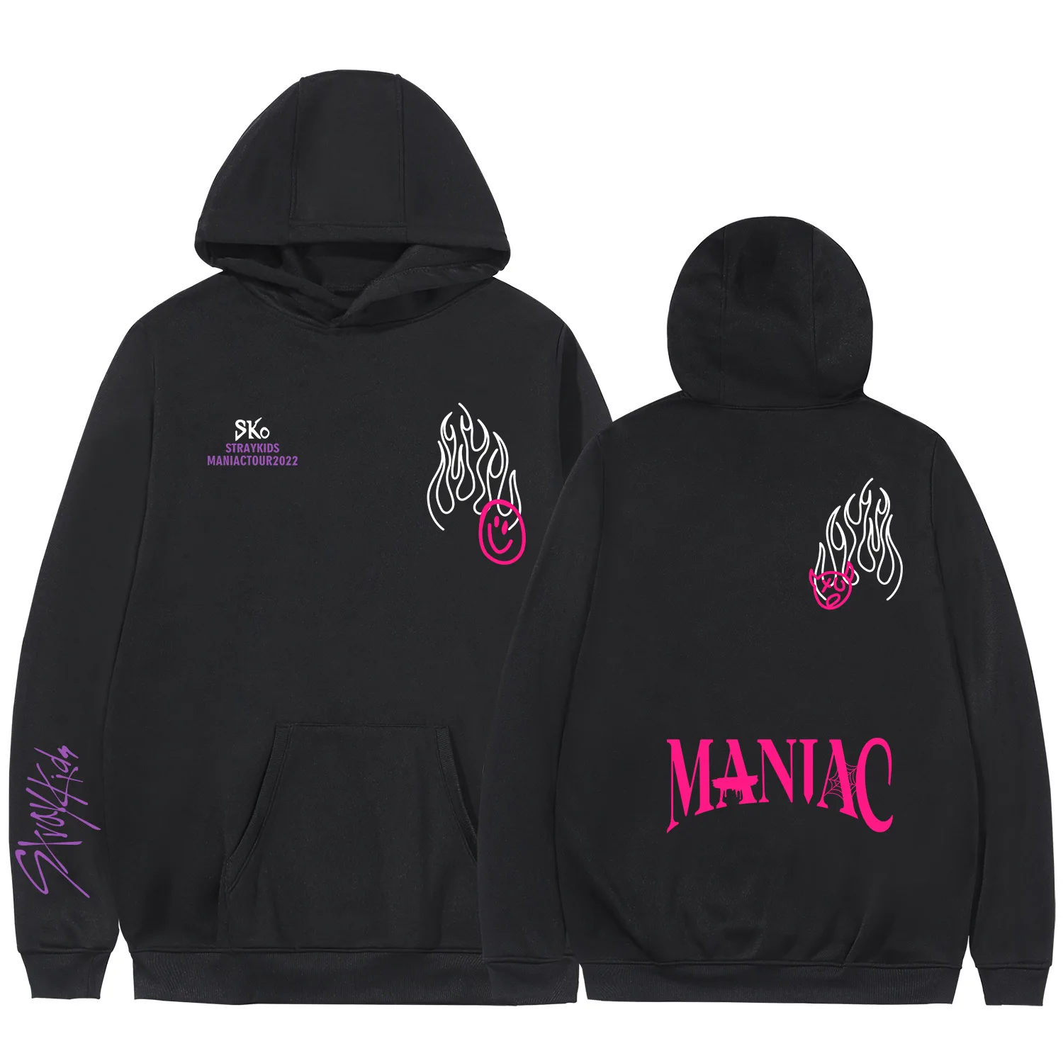 Stray Kids Kpop Pullover Costumes Men Hoodies Women Sweatshirts Stray Kids MANIAC Sweater Tops With Front Pockets
Stray Kids Kpop Pullover Costumes Men Hoodies Women Sweatshirts Stray Kids MANIAC Sweater Tops With Front Pockets
