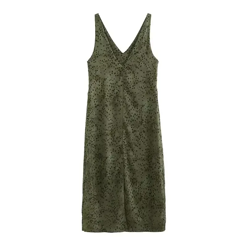 Women's 2023 Chic Fashion New Spotted Printed Suspenders Slim Long Dress Retro V-neck Sleeveless Women's Dress Mujer
Women's 2023 Chic Fashion New Spotted Printed Suspenders Slim Long Dress Retro V-neck Sleeveless Women's Dress Mujer