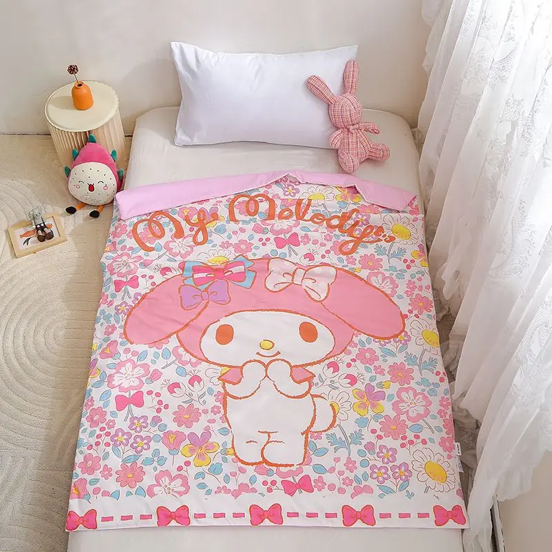 Sanrio Kawaii Anime My Melody Kuromi Cinnamoroll Kids Summer Cool Quilt Girl Heart Sweet Cute Babys Mat Quilt Gift for Kids
Sanrio Kawaii Anime My Melody Kuromi Cinnamoroll Kids Summer Cool Quilt Girl Heart Sweet Cute Babys Mat Quilt Gift for Kids