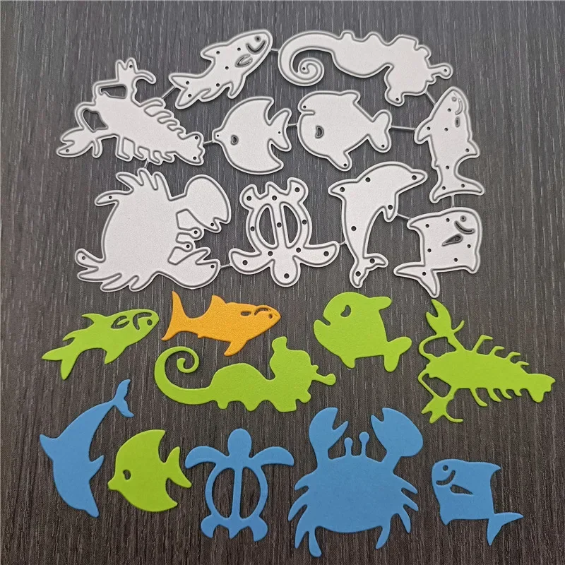 Sea Animals Turtle Fish Metal Cutting Dies For DIY Scrapbook Cutting Die Paper Cards Embossed Decorative Craft Die Cut
Sea Animals Turtle Fish Metal Cutting Dies For DIY Scrapbook Cutting Die Paper Cards Embossed Decorative Craft Die Cut