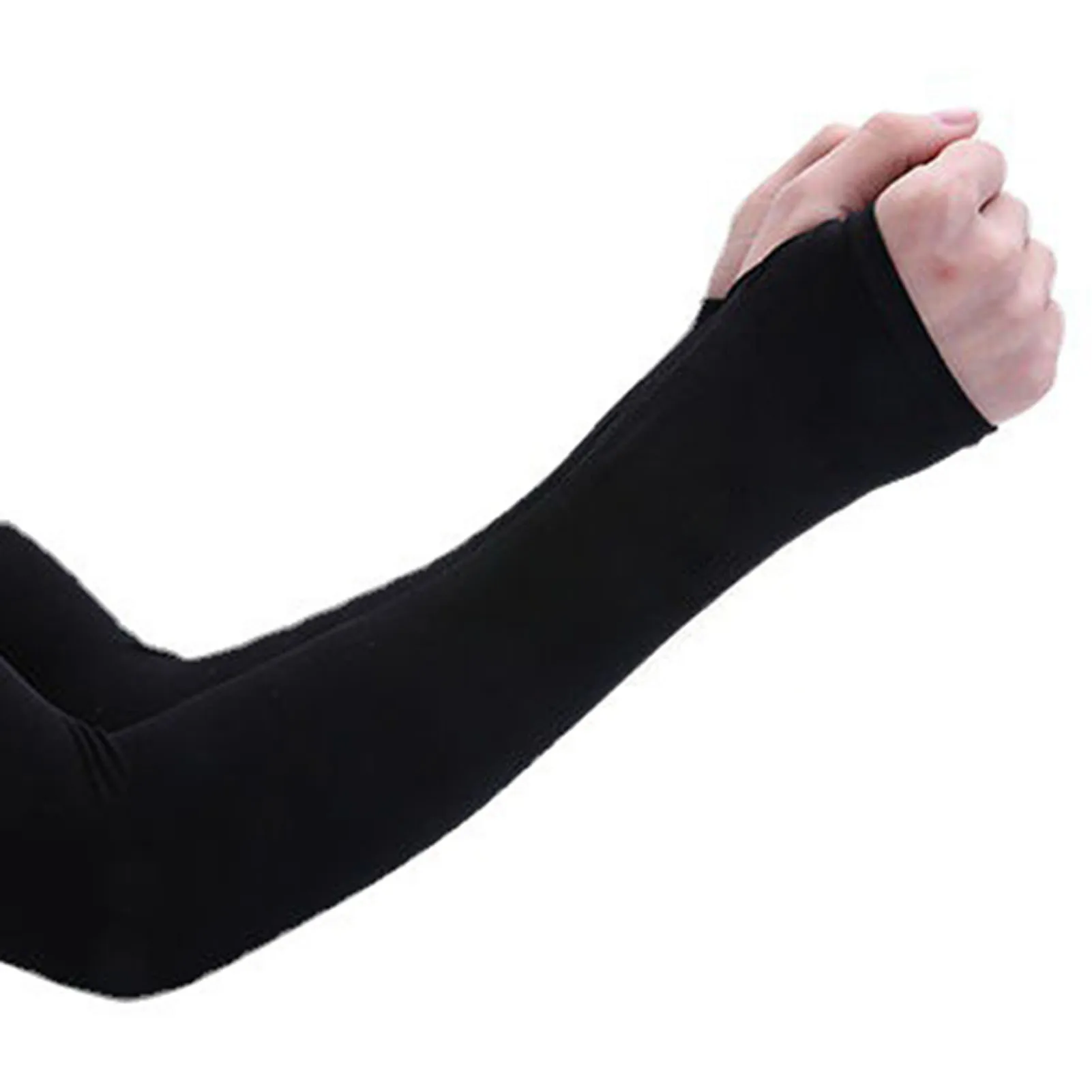 

Sun Protection Cooling Arm Sleeves Sports Sun Sleeves with Thumb Hole for Driving Golfing Fishing Cycling