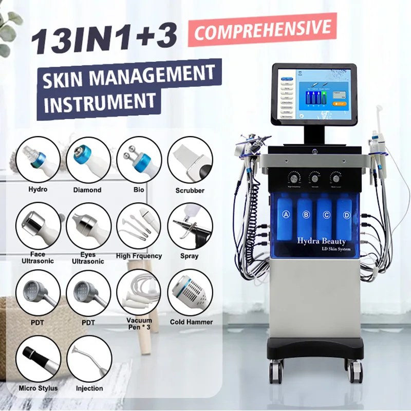 

14 In 1 Hydra Machine For Wholesale Hydro Facial Aqua Peel Face Lift Diamond Dermabrasion Skin Care Oxygen Water Jet Spa