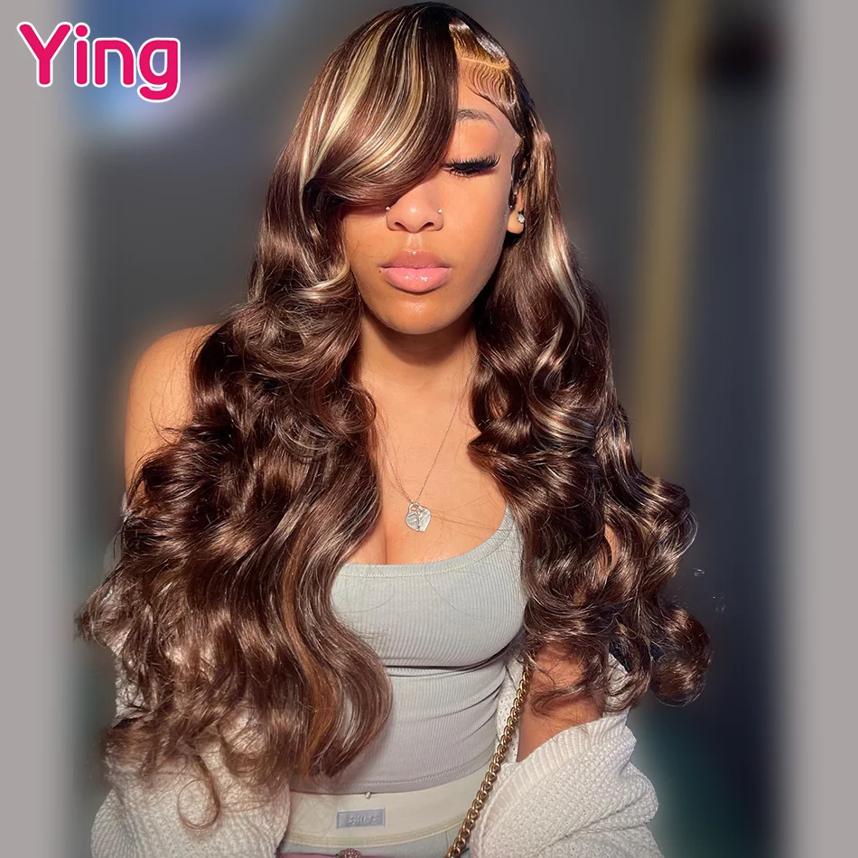 

Ying Brazilian 12A 200% Highlight Honey Blonde Colored Body Wave 13x4 Wear To Go Glueless 13x6 Lace Front Wig PrePlucked