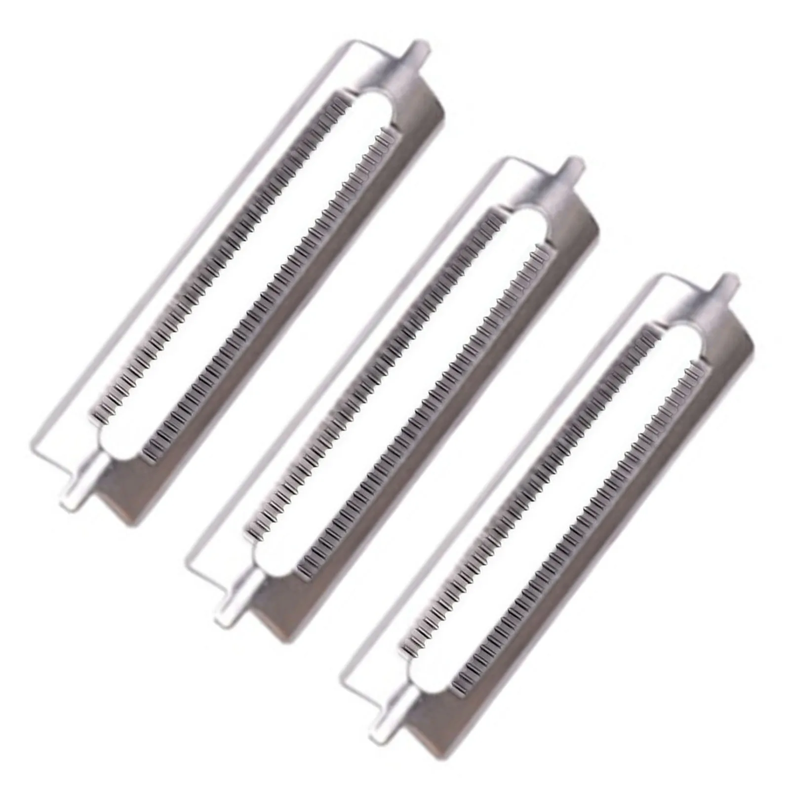 

3pcs Replacement Dental Blades For Double Peeler And Single Peeler Asparagus Peeler 56 X 9 X 2 Mm Stainless Steel Blades