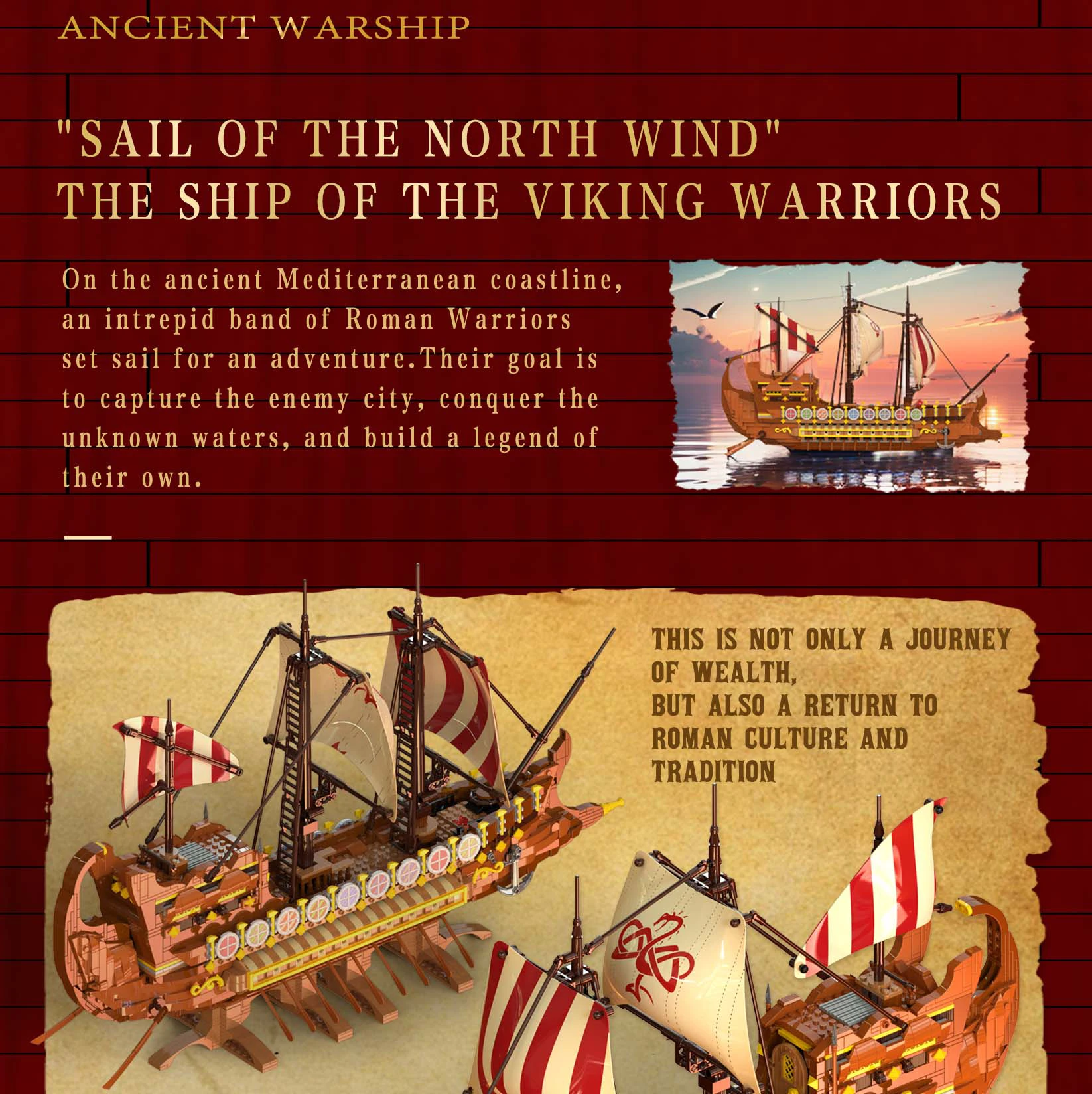 2073PCS Viking Longship Building Blocks Giant War Pirate Ship Model Bricks Desktop Decoration Kids DIY Educational Toys Gifts 2073PCS Viking Longship Building Blocks Giant War Pirate Ship Model Bricks Desktop Decoration Kids DIY Educational Toys Gifts