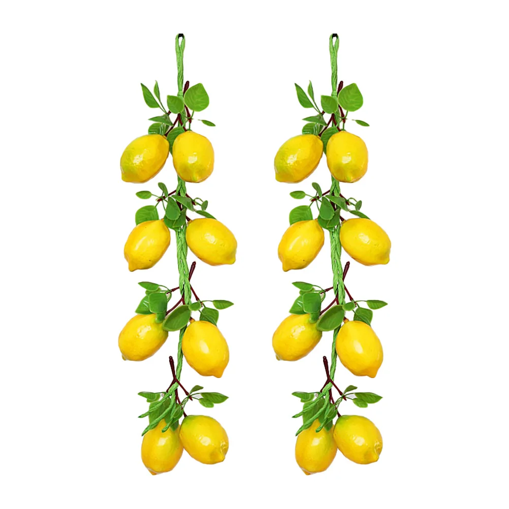 2pcs Lifelike Artificial Lemon Garland Fake Fruit Vegetable Plants Vines Hanging For Home Party Wedding Photography Prop Decor 
2pcs Lifelike Artificial Lemon Garland Fake Fruit Vegetable Plants Vines Hanging For Home Party Wedding Photography Prop Decor