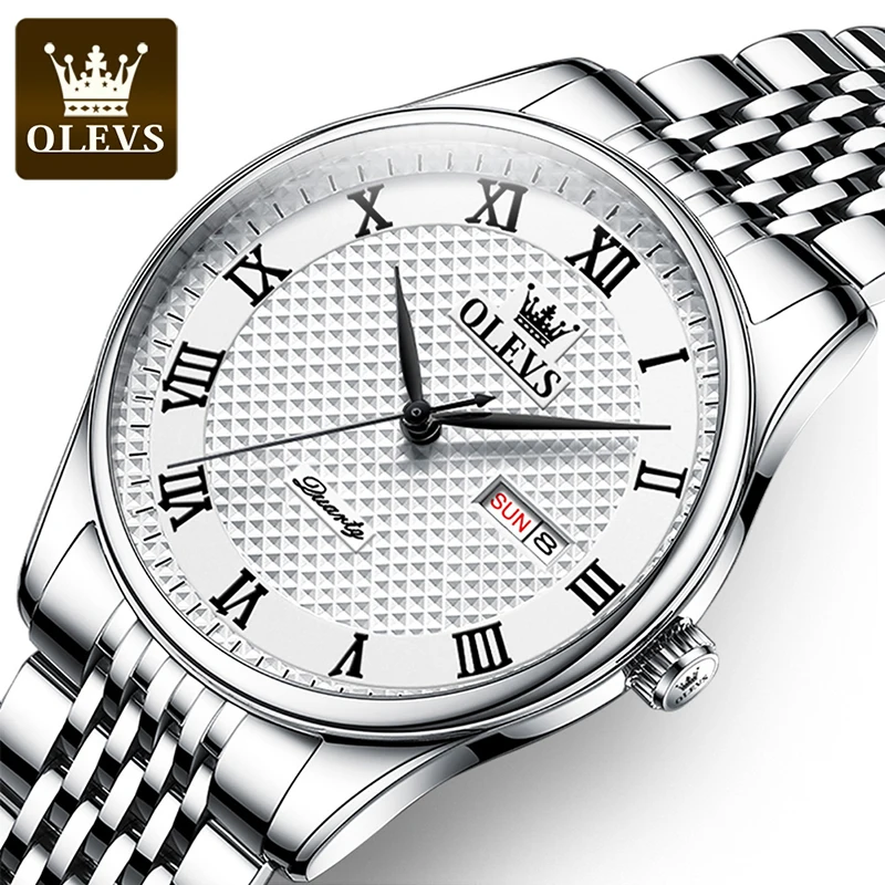 OLEVS Men Watch Casual Fashion Quartz Watch Brand Classic Men Clock Luminous Waterproof Stainless Steel Watch Relogio Masculino
OLEVS Men Watch Casual Fashion Quartz Watch Brand Classic Men Clock Luminous Waterproof Stainless Steel Watch Relogio Masculino