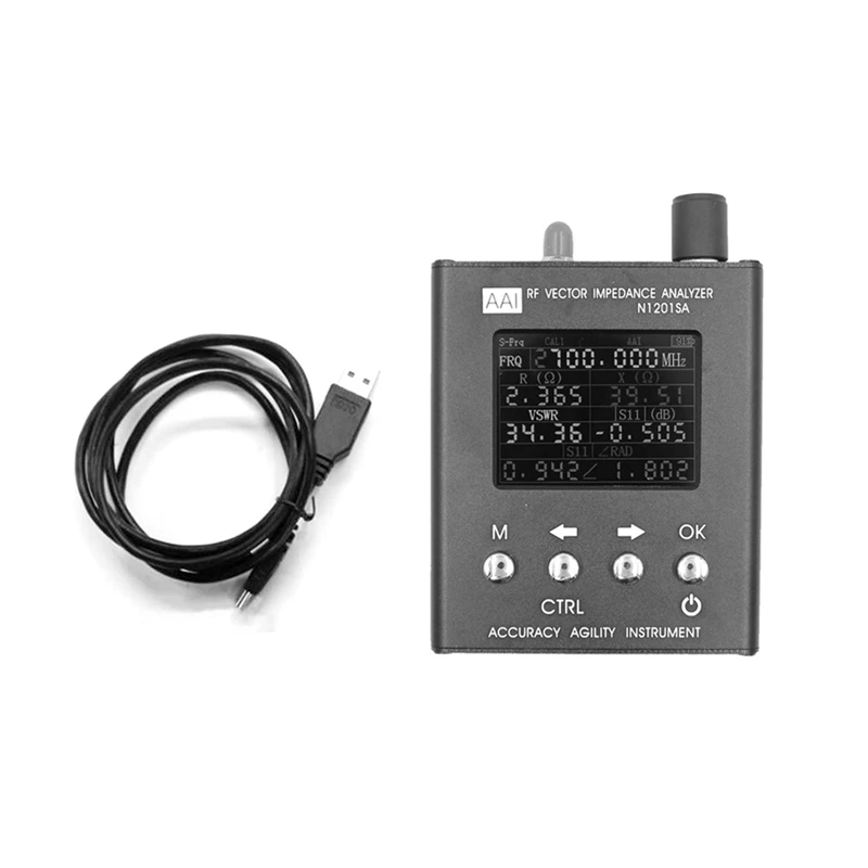 N1201SA 140Mhz - 2.7Ghz UV RF Vector Impedance ANT SWR Antenna Analyzer Meter Accessory Tester Resistance/Impedance/SWR
N1201SA 140Mhz - 2.7Ghz UV RF Vector Impedance ANT SWR Antenna Analyzer Meter Accessory Tester Resistance/Impedance/SWR