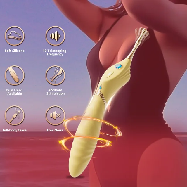 YEpuppy-Vibromasseur à doigts pour femme adulte, jouet sexuel, gode, stimulateur de clitoris, point G, continents, baguette magique, machine de plaisir 1