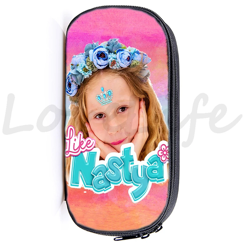 Like Nastya Print Pencil Case Makeup Cases Girls Cute Pencil Box Zipper Pen Bag Functionary Kids Students School Storage Bag
Like Nastya Print Pencil Case Makeup Cases Girls Cute Pencil Box Zipper Pen Bag Functionary Kids Students School Storage Bag