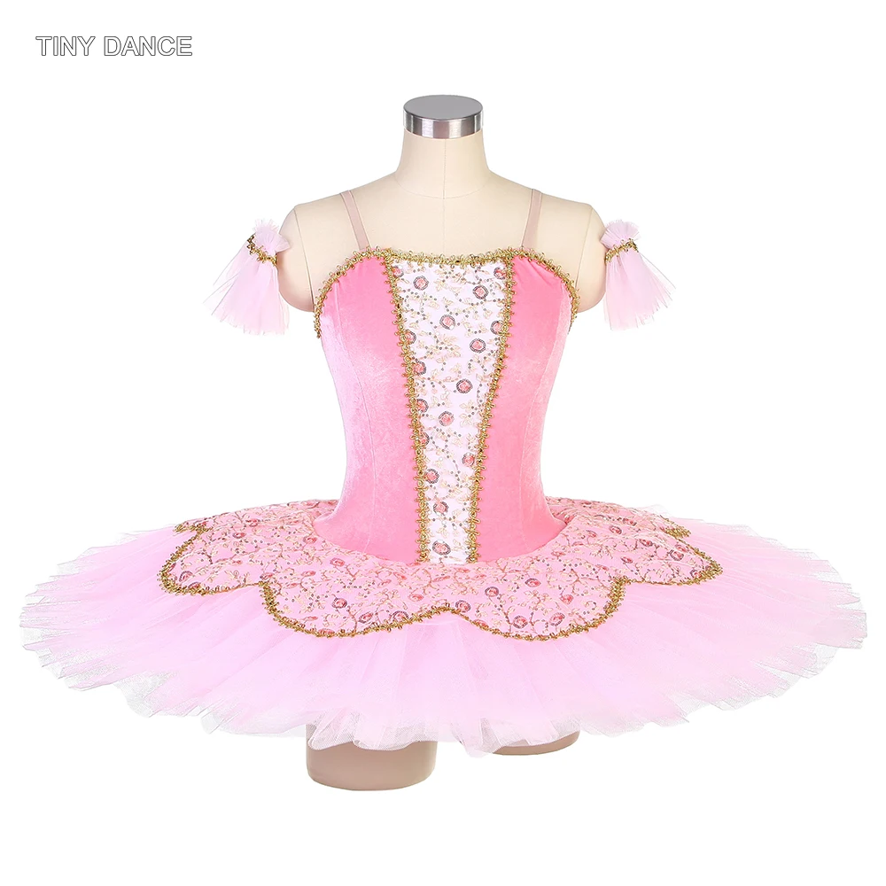 

Adult Girls Pale Pink Pre-Professional Pancake Tutu Solo Performance Tutus Ballet Dance Costume Ballerina Dress BLL030