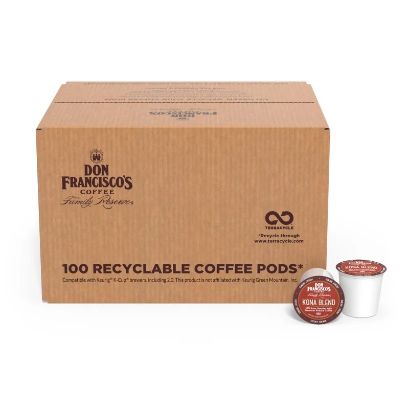 Кофейная смесь Don Francisco's Kona, среднее обжарение, K-Cup, совместимые кофейные капсулы, 100 карат
Кофейная смесь Don Francisco's Kona, среднее обжарение, K-Cup, совместимые кофейные капсулы, 100 карат