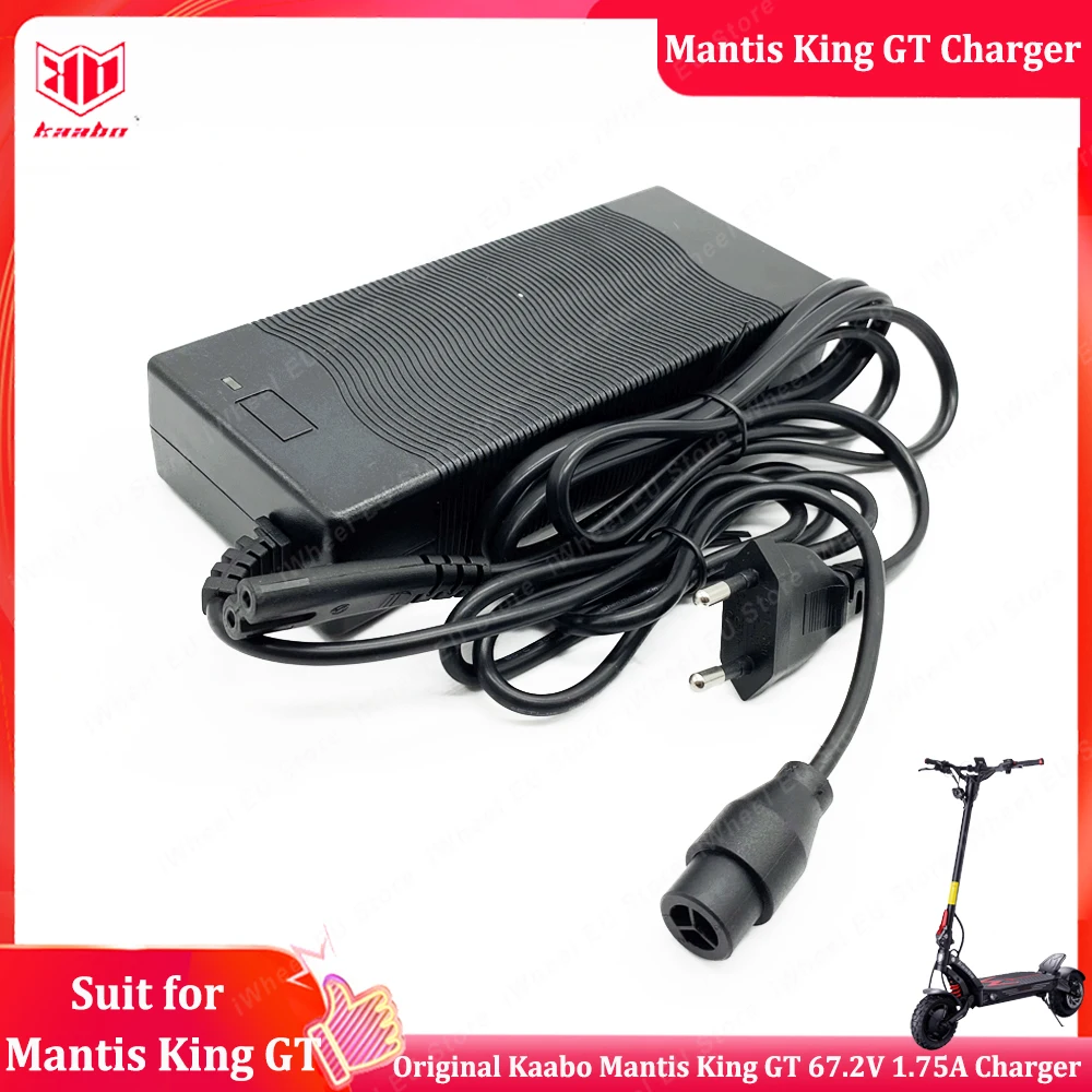 Original Kaabo Mantis King GT 67.2V 1.75A Charger for Kaabo Mantis King GT 60V 24Ah Electric Scooter Official Kaabo Accessories
Original Kaabo Mantis King GT 67.2V 1.75A Charger for Kaabo Mantis King GT 60V 24Ah Electric Scooter Official Kaabo Accessories