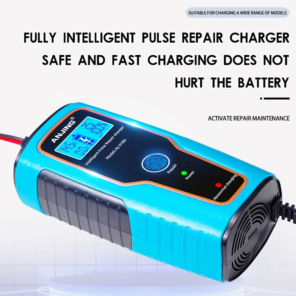 Generic 100AH 12V 6A Car Battery Charger Repair 100V250V Automatic