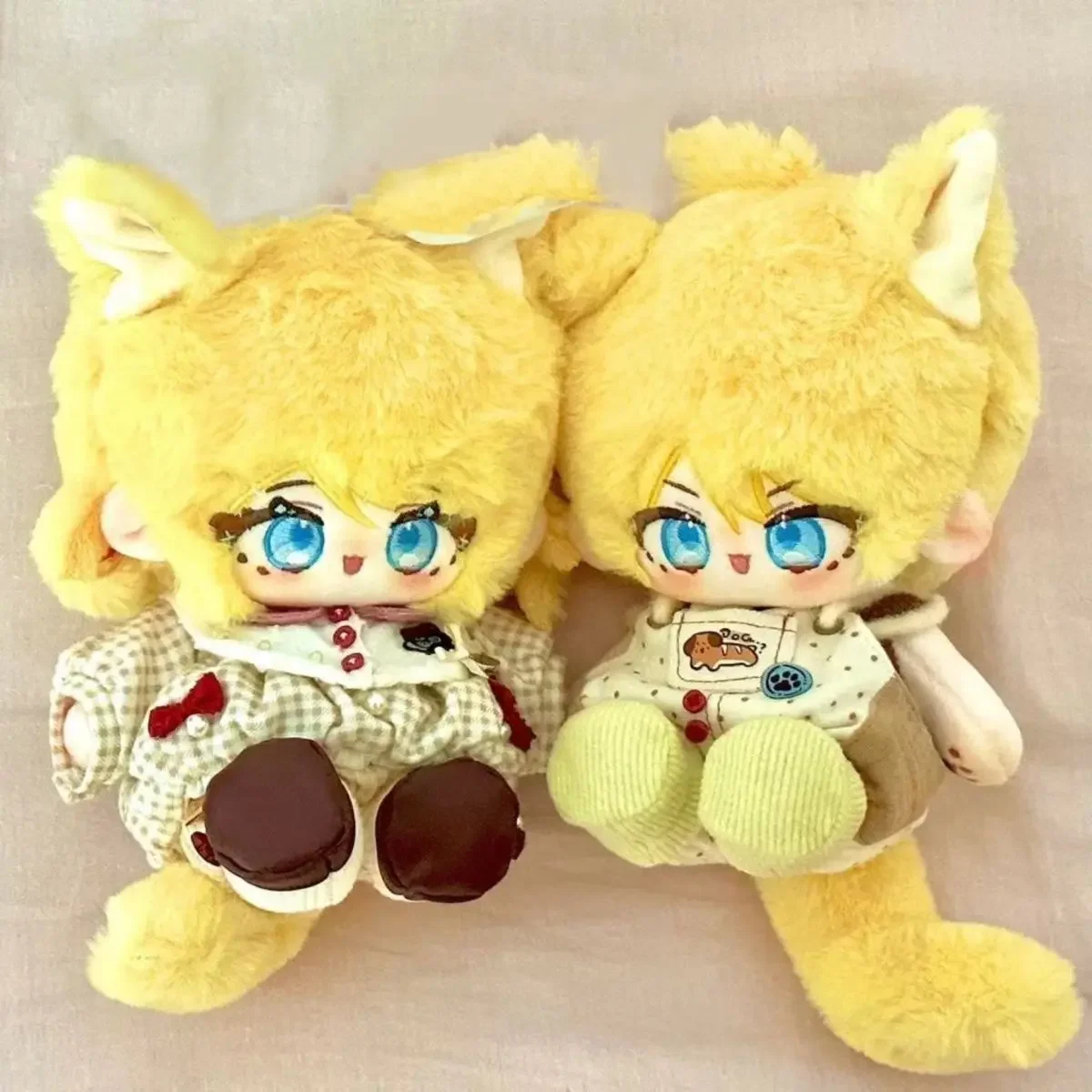 

No Attribute Cute Doll Animal Monster Beast Ears Tail Plush Cotton DollBody Clothes Cosplay Dress Up Plushie Pillow Gift 20cm