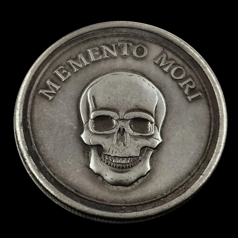 Memento Mori Death Warning Coin Be Grateful For This Moment Skull Commemorative Badge Colletible Halloween Gifts
Memento Mori Death Warning Coin Be Grateful For This Moment Skull Commemorative Badge Colletible Halloween Gifts
