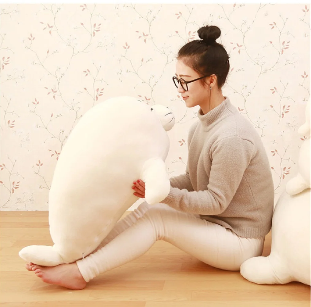 lovely high quality plush seal toy big stuffed white seal pillow doll about 80cm
lovely high quality plush seal toy big stuffed white seal pillow doll about 80cm