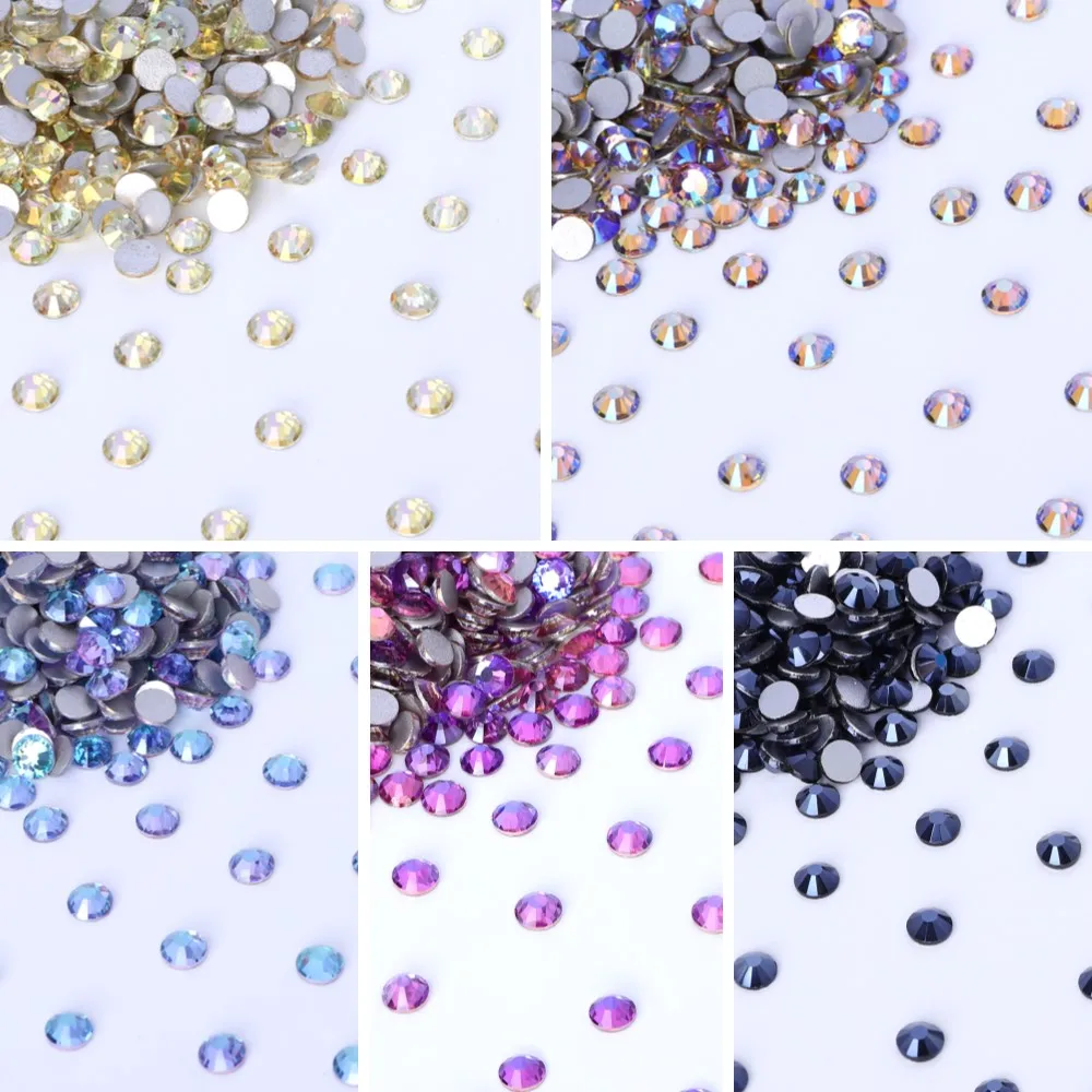 SS3-SS30 New Color Flatback Glass Rhinestones Non Hotfix Glitter Crystals Stones Nail Gems Glue on Diamond Nail Art Accessories
SS3-SS30 New Color Flatback Glass Rhinestones Non Hotfix Glitter Crystals Stones Nail Gems Glue on Diamond Nail Art Accessories
