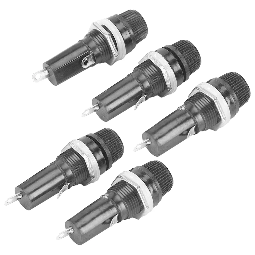 5PCS Panel Mount Chassis Black Fuse Holder For 6x30mm Glass Fuses 10A 250V Electrical Equipment Supplies Accessories Replacement
5PCS Panel Mount Chassis Black Fuse Holder For 6x30mm Glass Fuses 10A 250V Electrical Equipment Supplies Accessories Replacement