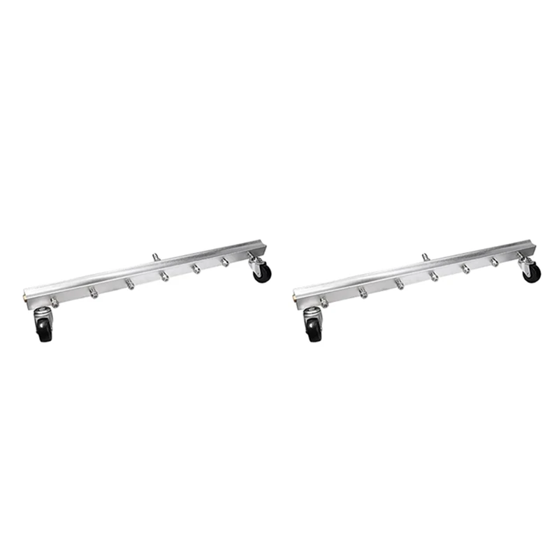 2X High Pressure Washer Undercarriage Cleaner 7 Nozzle Road Cleaning Tool, 4000 PSI Road Cleaning Machine 
2X High Pressure Washer Undercarriage Cleaner 7 Nozzle Road Cleaning Tool, 4000 PSI Road Cleaning Machine