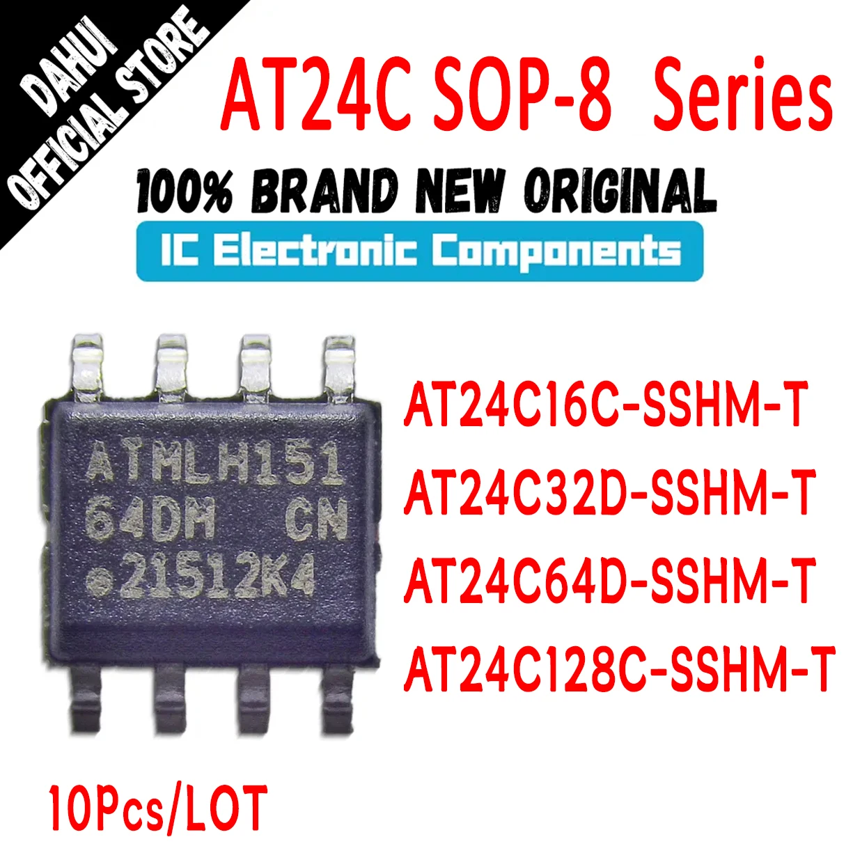 10Pcs AT24C16C-SSHM-T AT24C32D-SSHM-T AT24C64D-SSHM-T AT24C128C-SSHM-T AT24C16C AT24C32D AT24C64D AT24C128C AT24C IC Chip SOP-8
10Pcs AT24C16C-SSHM-T AT24C32D-SSHM-T AT24C64D-SSHM-T AT24C128C-SSHM-T AT24C16C AT24C32D AT24C64D AT24C128C AT24C IC Chip SOP-8