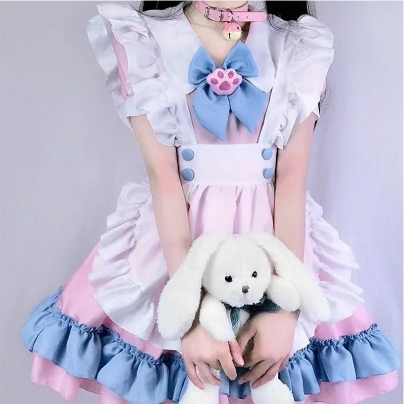

2023 Black Lovely Lolita Maid Clothing Girl Lovely Maid Role Playing Clothing Animation Show Japanese Clothing Dress