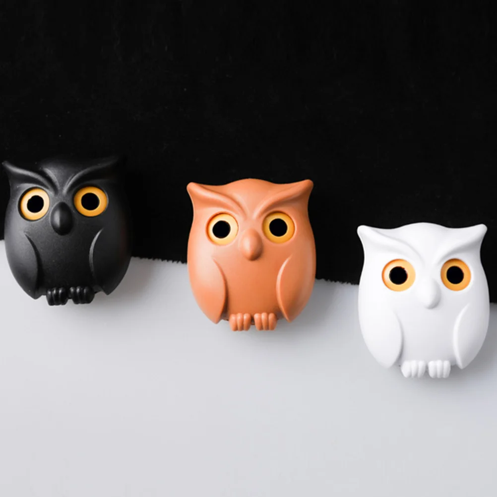3 Pcs Black + White Brown Adhesive Key Hooks Sticky Owl Cute Hanging Towel Wall for No Punching
3 Pcs Black + White Brown Adhesive Key Hooks Sticky Owl Cute Hanging Towel Wall for No Punching