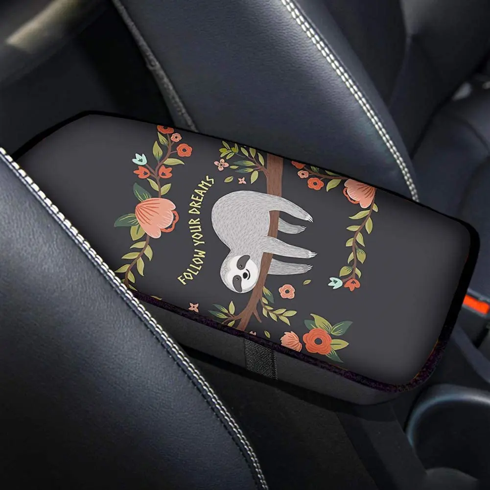 Showudesigns Funny Center Console Cover Pattern Cute Sloth Follow Your Dreams Waterproof Auto Arm Rest Cushion Pads Armrest Prot
Showudesigns Funny Center Console Cover Pattern Cute Sloth Follow Your Dreams Waterproof Auto Arm Rest Cushion Pads Armrest Prot